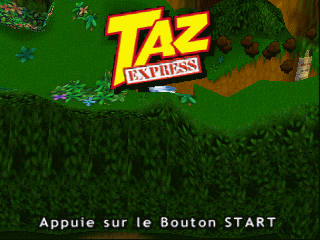 Taz Express title screen for Nintendo 64